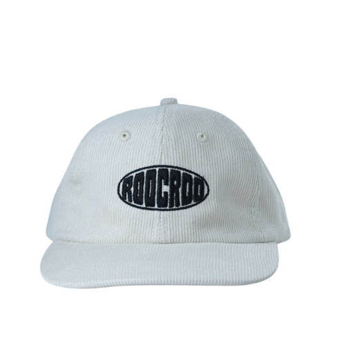 roocroo corduroy cap (white/black)